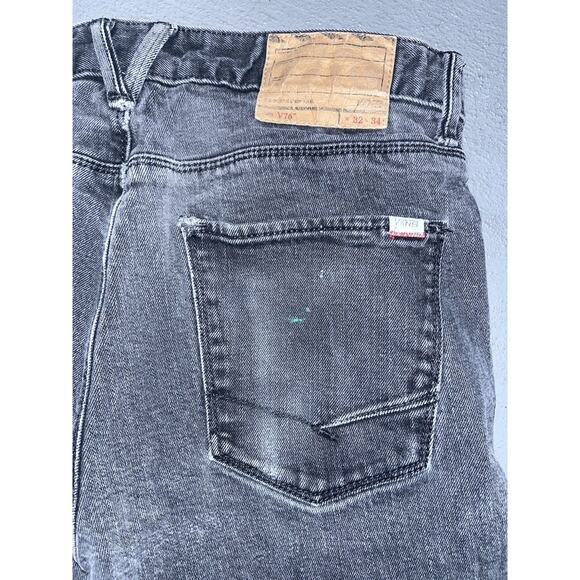 VANS Off The Wall Men’s Black Denim Jeans V76 Slim Fit Size W32 L34 - Picture 5 of 6
